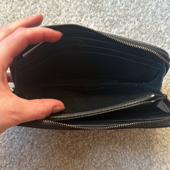 Bottega Zip Around Leather Wallet - Picture 8 of 11